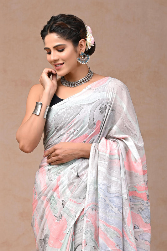 Tie Dye Pure Cotton Saree